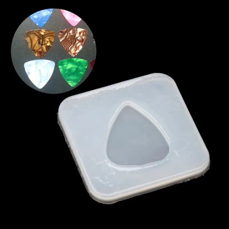 for Triangle Plectrum Guitar Pick Resin Molds Guitar for Case Silicone Casting Mold for Resin Casting 3D Epoxy Resin Mol 57BD