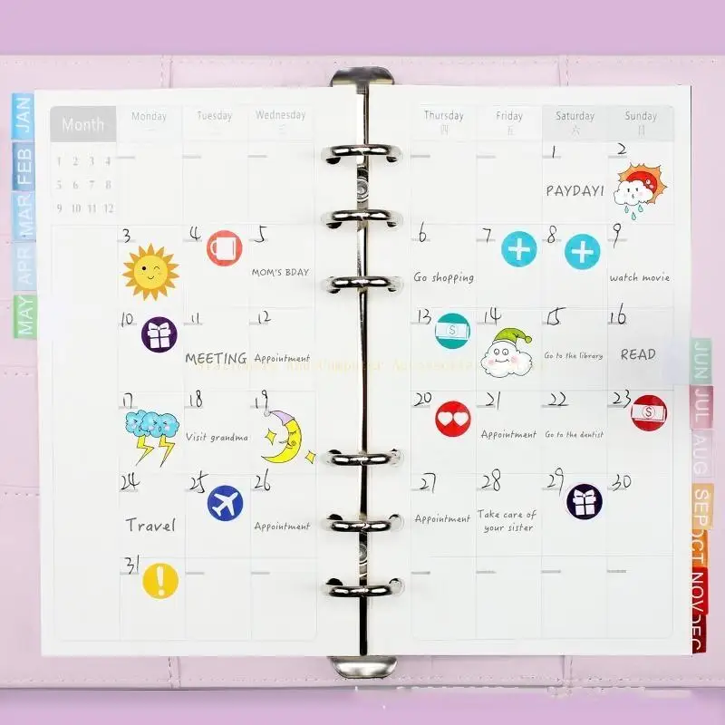 

Портативный бюджетный комплект Binder Teals Journal Notebook Binder Блокнот.