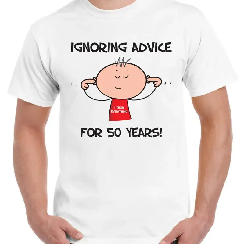 Ignorer les conseils depuis 50 ans, cadeau amusant pour un homme de 50 ans, t-shirt pour homme