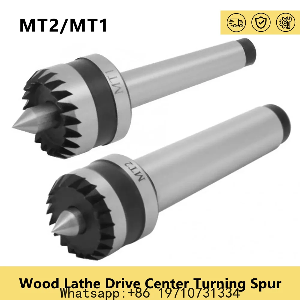 MT1 MT2 Crown Multi Tooth Woodworking Lathe Drive Center Spindle Wood Lathe Drive Center Collet Chucks CNC Metalworking Tools