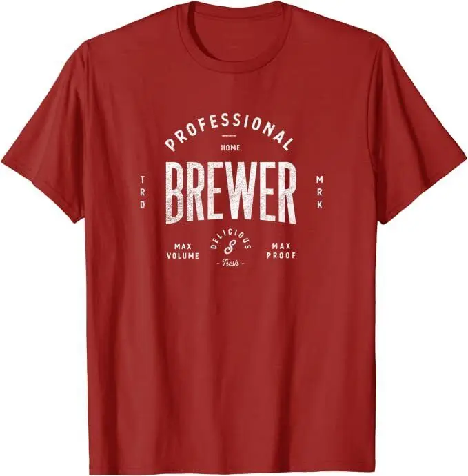 Retro Professional Home Brewer by Turbo Volcano T Shirt NEW 10 Colors