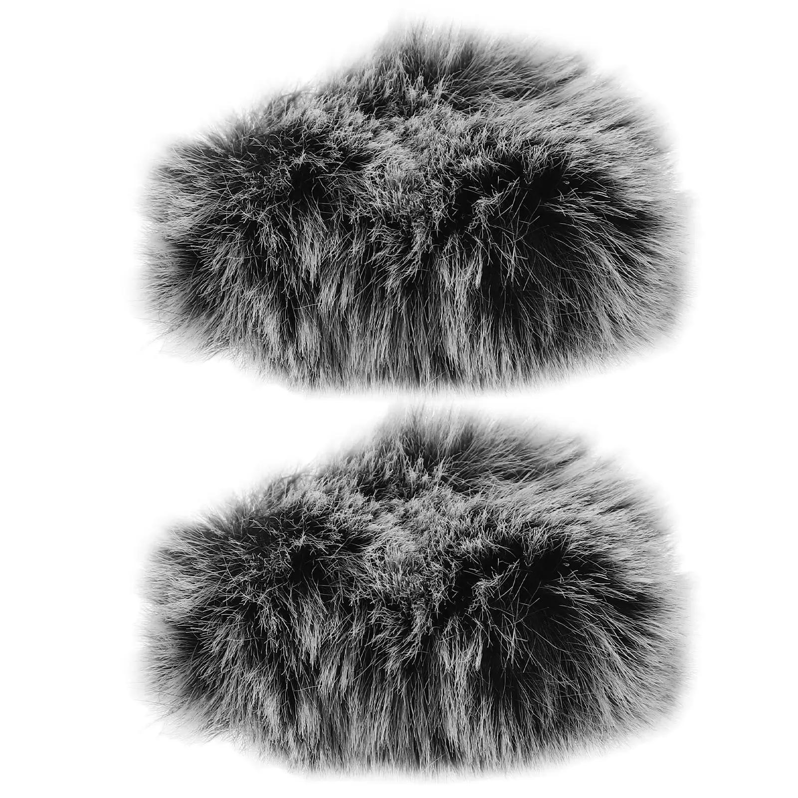 

2 PCS Microphone Windscreen Muff Protective Cover Handheld Furry Windshield Protection Cap