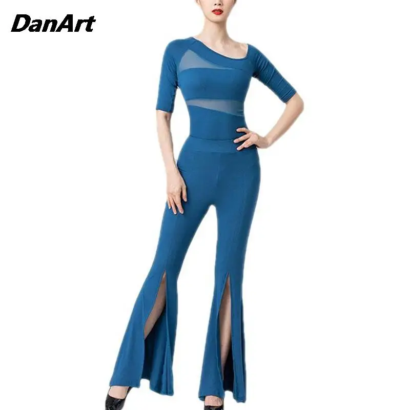 Modern Dance Costume Set Women Shape Training Clothing Temperament Clothing Etiquette Training Runway Show Yoga Gym Dance Set