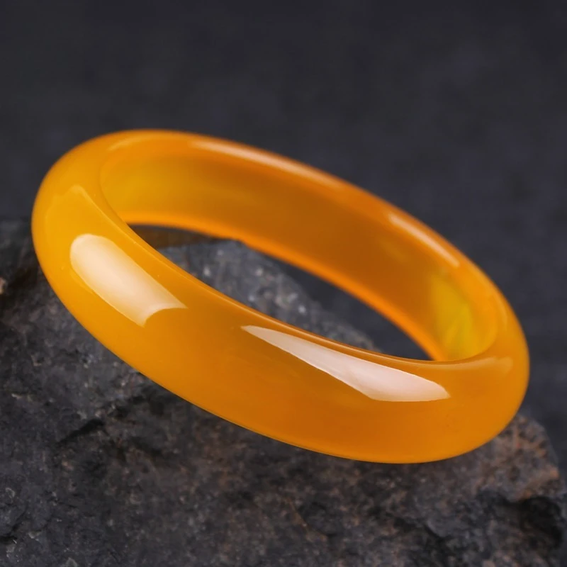 

Ice Yellow Chalcedony Agate Bracelet Fashion Jade Bracelet Jewelry