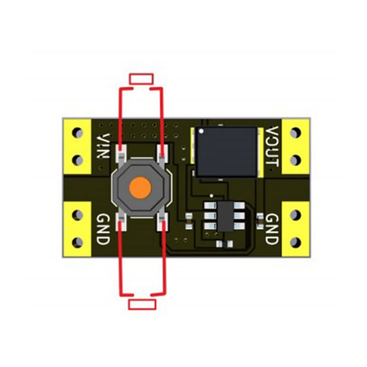 Botón de enlace único piezas, módulo de interruptor biestable Mini de una tecla, 3,5-5,4 V, 300nA, carga 10A, baja potencia, 1 XL-10AL