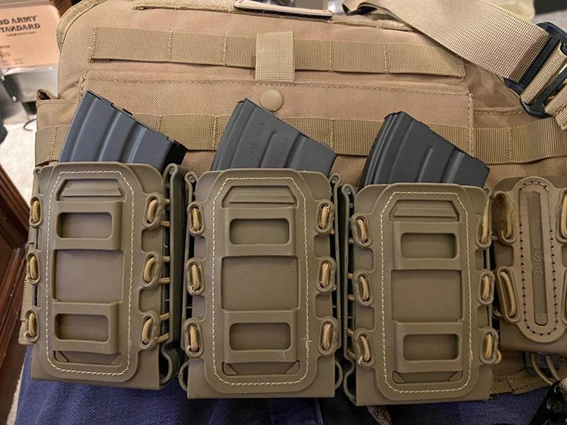 Tactical Molle Magazine Pouch Carrier 5.56 7.62 Fast Mag Flexible Rifle AK 74 AKA 47 AR M4 9mm Pistol Glock Magazine Holder