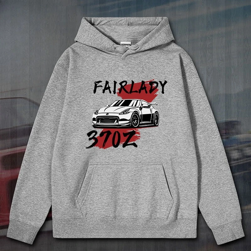 

JDM Classic Sports Car 370Z Modified Racing Hooded Sweater Men's and Women's Autumn and Winter Casual Loose Top Street Wear