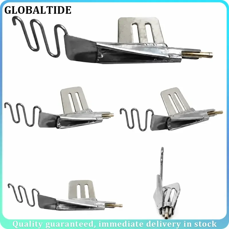 Spaghetti Folder Tube String Attachment for Industrial Overlock Sewing Machine Hidden Thread Turn Over Draw Tube Guide Tool