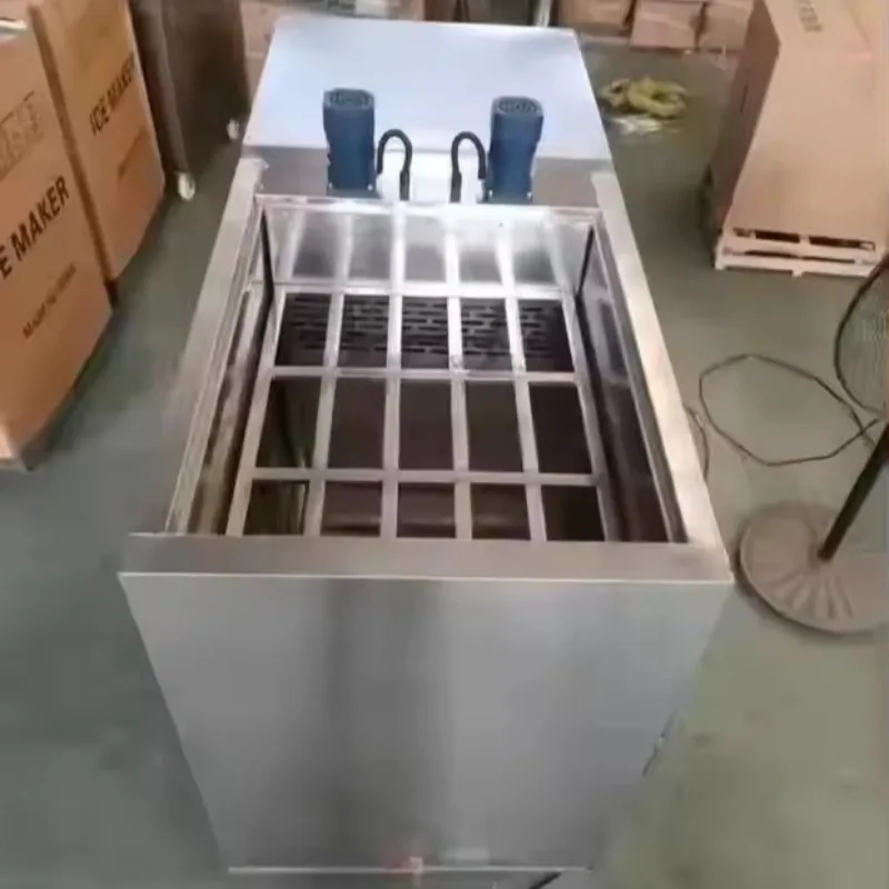 Custom New Industrial Big Ice Making Block Machine 1 Ton Brine Block Ice Maker Ice Block Making Machine Commercial Nigeria