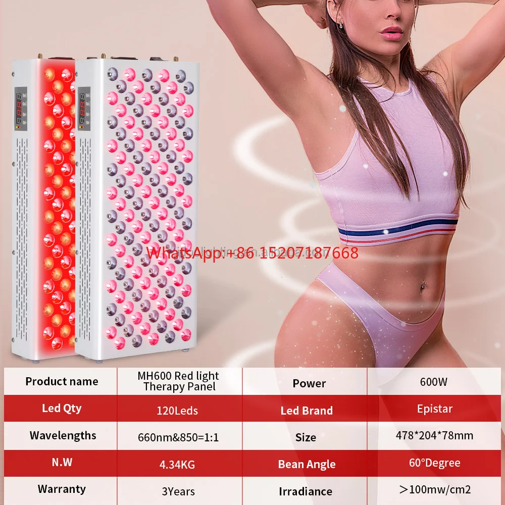 Hot Sale Full Body Near-infrared Red Light Device 650nm and Infrared 850nm Light Therapy Panel for Beauty