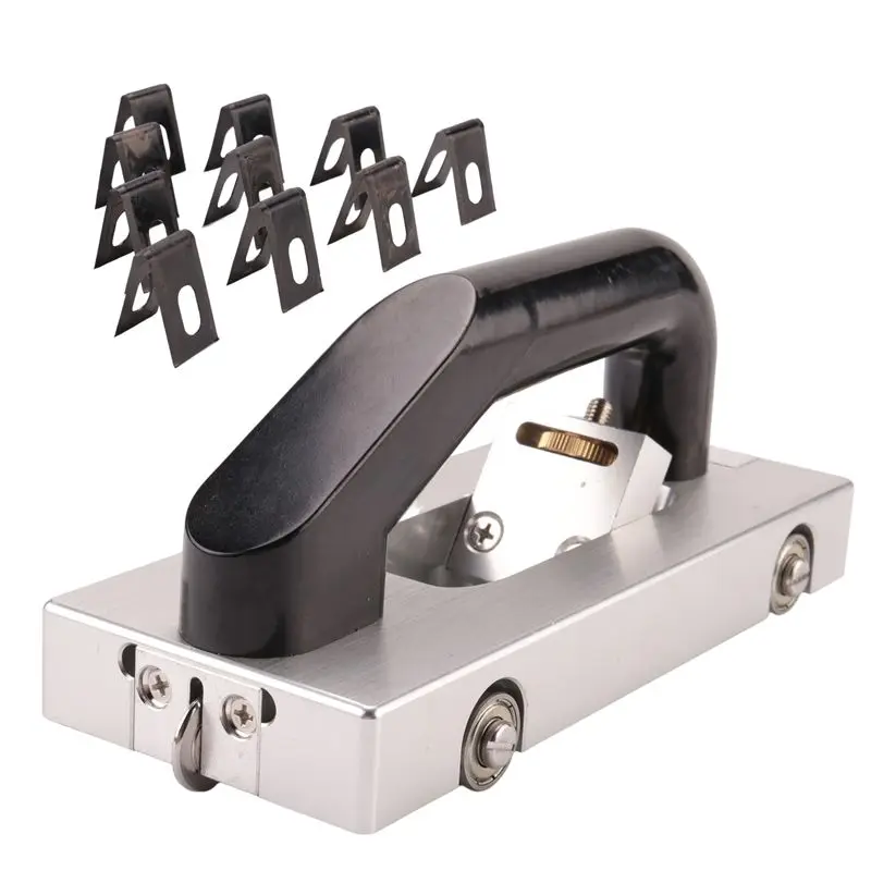 A84E-U-Type Blade Wheeled Vinyl Groover Floor Grooving Slotting Pull Hand Flooring Tool Slotter PVC Vinyl Welding Plastic Weldin