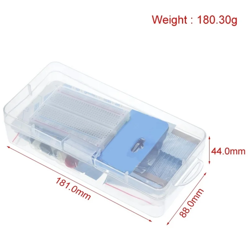 

2025 + для R3, новый набор с 400 отверстиями, макетный датчик, модуль предотвращения препятствий, светодиодный светильник