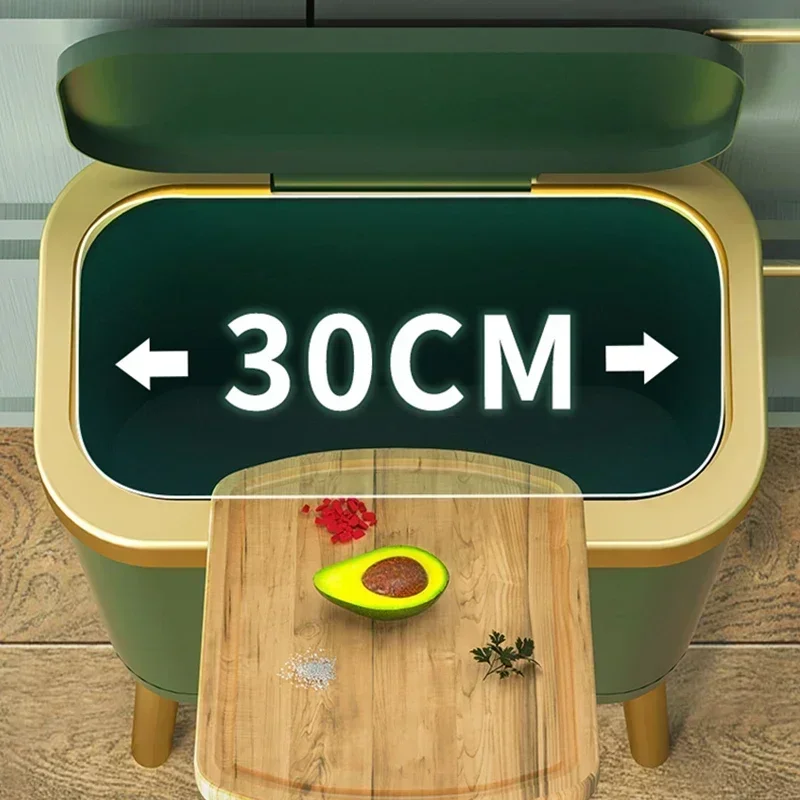 12/15L سعة كبيرة المطبخ الدائمة سلة المهملات سلة المهملات سلة المهملات سلة المهملات الغذاء المطبخ غرفة المعيشة في الهواء الطلق #4