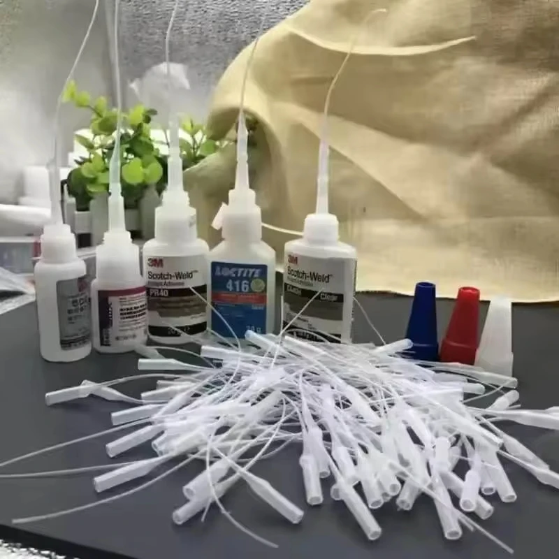 50 szt. Mikro Końcówki do Kleju Precyzyjny Aplikator Przedłużka Dyszy Dozownik Kleju Super Glue Rurka DIY Rękodzieło Modelarstwo Narzędzie do Hobby — zdjęcie 6