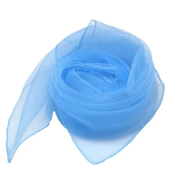 1pc 60x60cm Candy Colors Sheer Transparent Organza Chiffon Scarf Girls Women Dance Performance Square Neck Scarf view 6