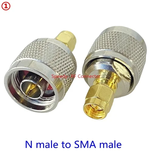 Imagen 2 del producto Conector adaptador RF Coaxial para terminales de cable de antena de Radio, conector macho y hembra, RPSMA/RP-SMA a N tipo L16, N a SMA