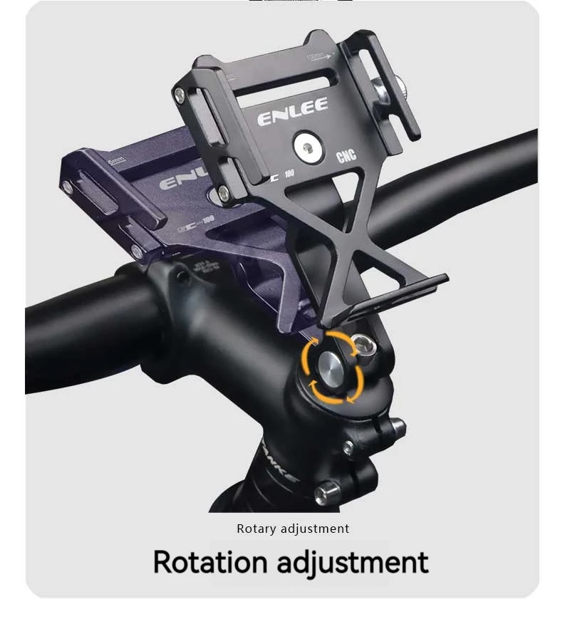 Enlee Motorrad Handy halter für alle Telefon Universal Fahrrad Lenker halter Fahrrad Radfahren Aluminium legierung Ständer – Detail 10