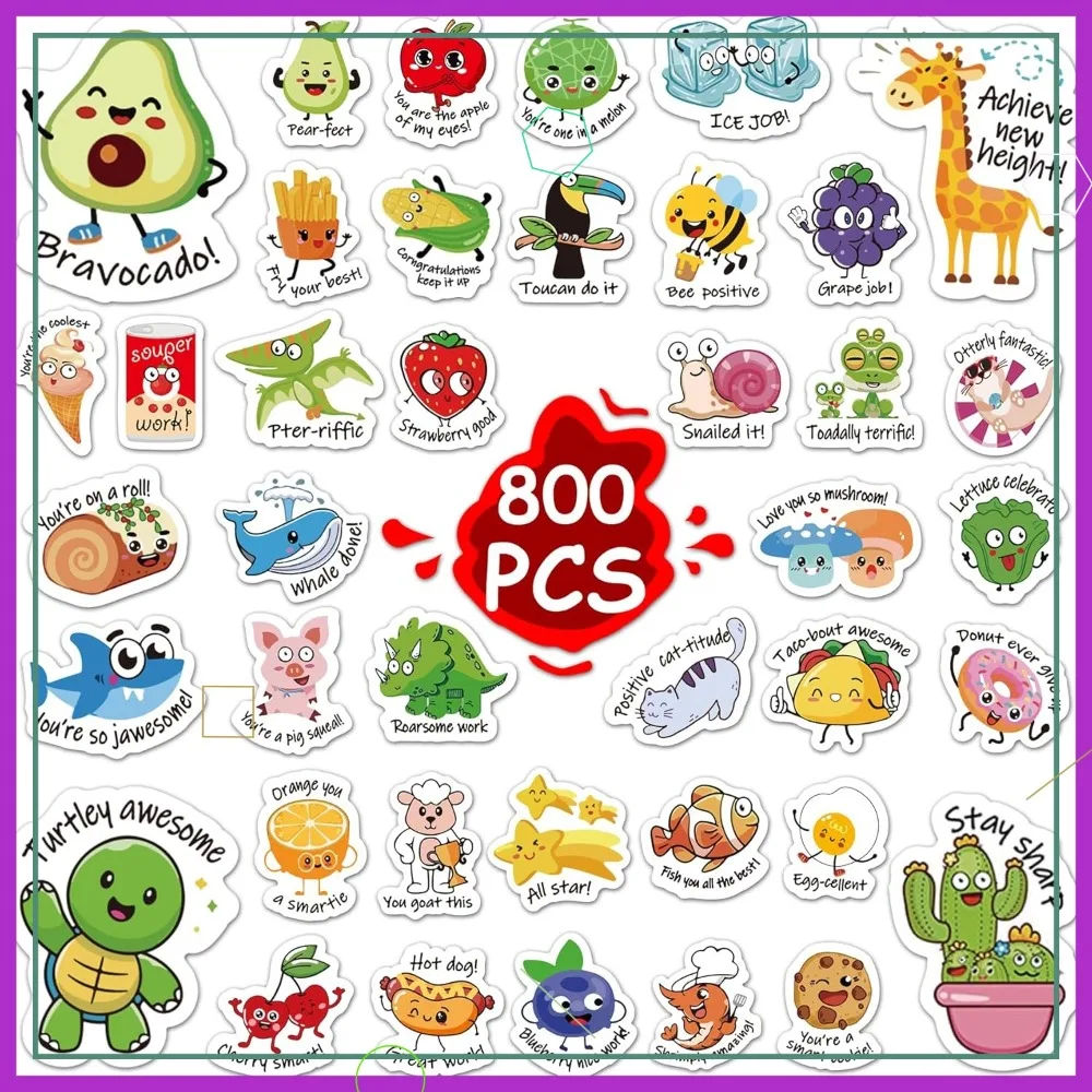 

800pcs Teacher Classroom Motivational Stickers for Kids Students
