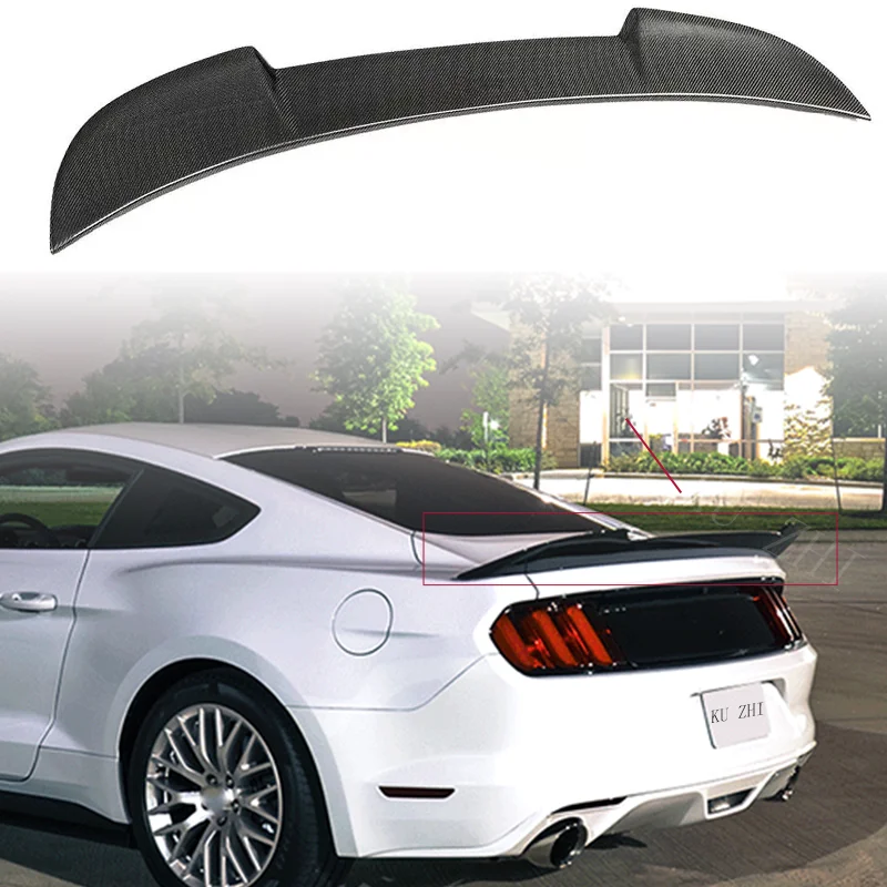 

Для Ford Mustang 2015-2016- 2017 высококачественный задний спойлер для крышки багажника из искусственного волокна, спортивный комплект для модификации тела из стеклопластика