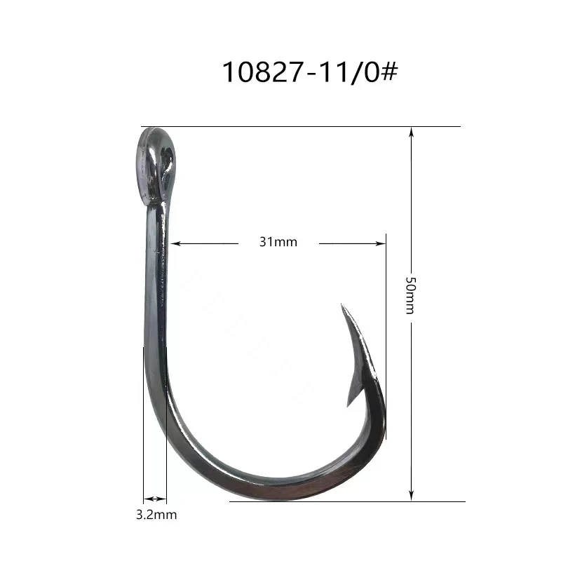 AS 10PCS Jigs Hooks 5X Strong Strength Stainless Steel Assist Lure Fishing Slow Fast Jigging Carbon Barbed Hook Tackle