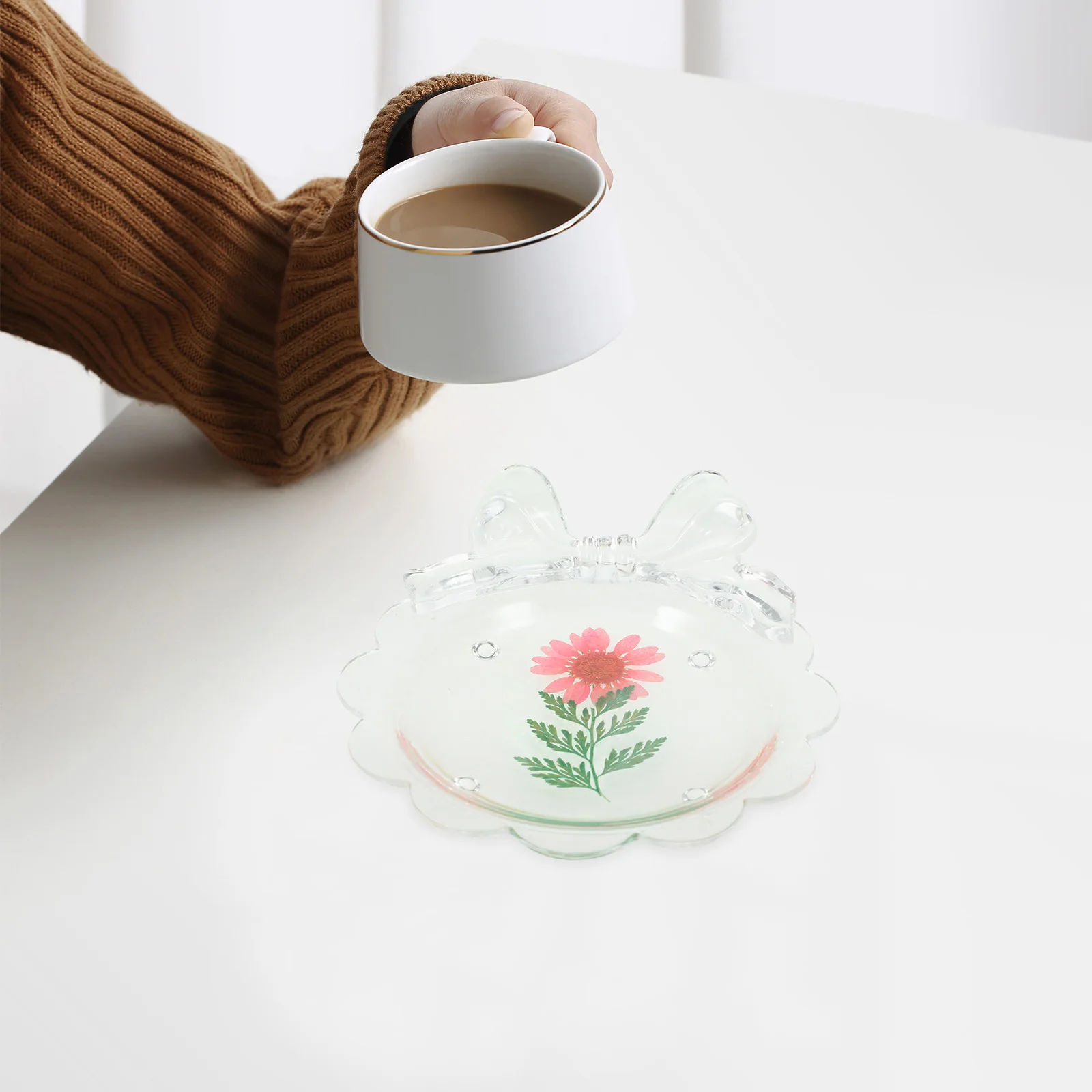 

Acrylic Coasters Cup Pads Table Cup Pads Home Insulation Decorative Non Slip Drink Mats Dining