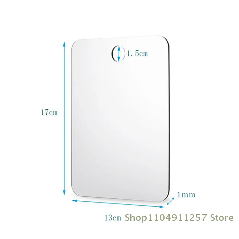 Cermin Anti Kabut Akrilik Cermin Cukur Kamar Mandi Cermin Tanpa Kabut Aksesori Perjalanan Kamar Mandi untuk Wanita Alat Cukur Pria Rias Kamar Mandi