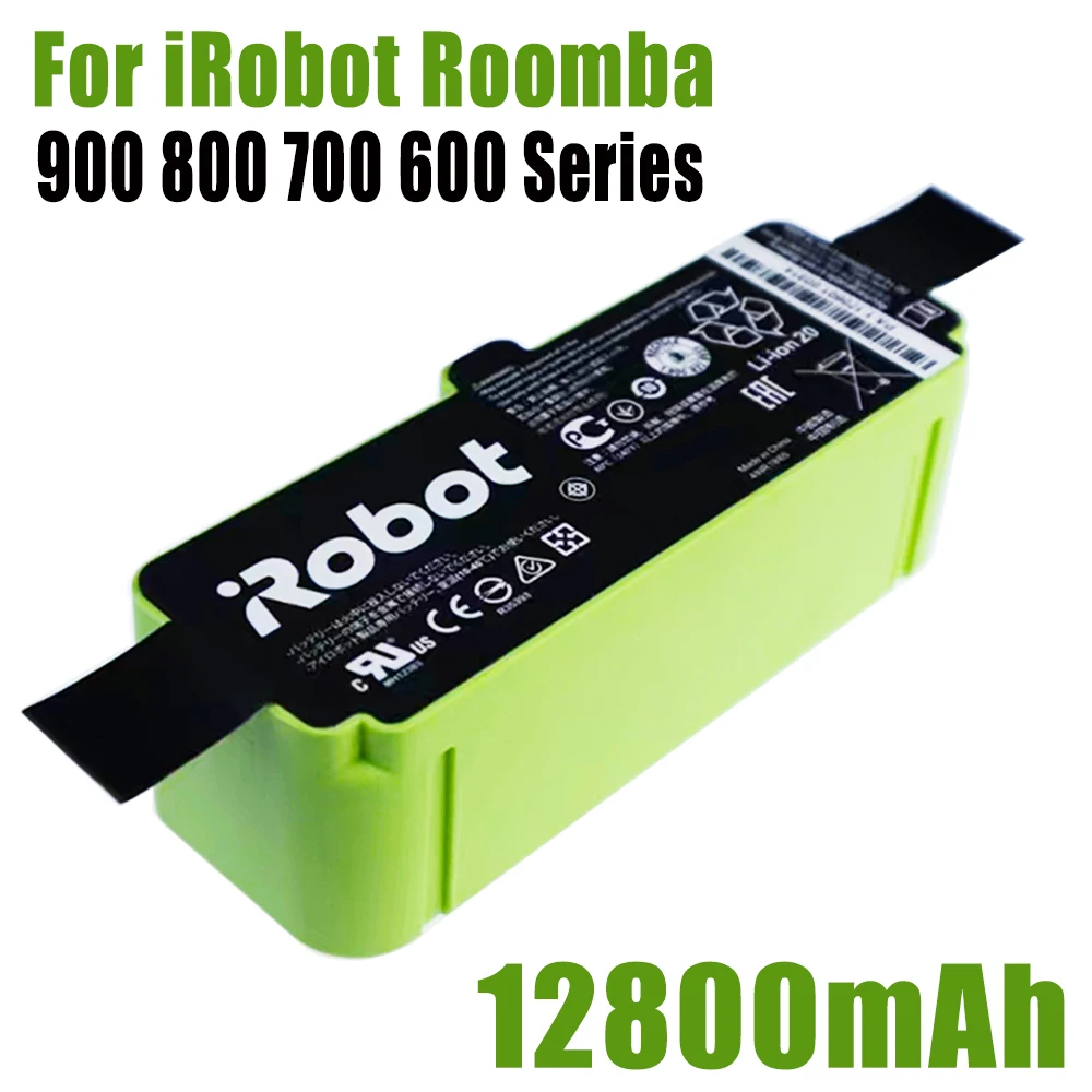 6500mAh High Capacity Replacement Battery for iRobot Roomba 500 600 700 800 Series Vacuums, 14.4V Li-ion with Safe BMS