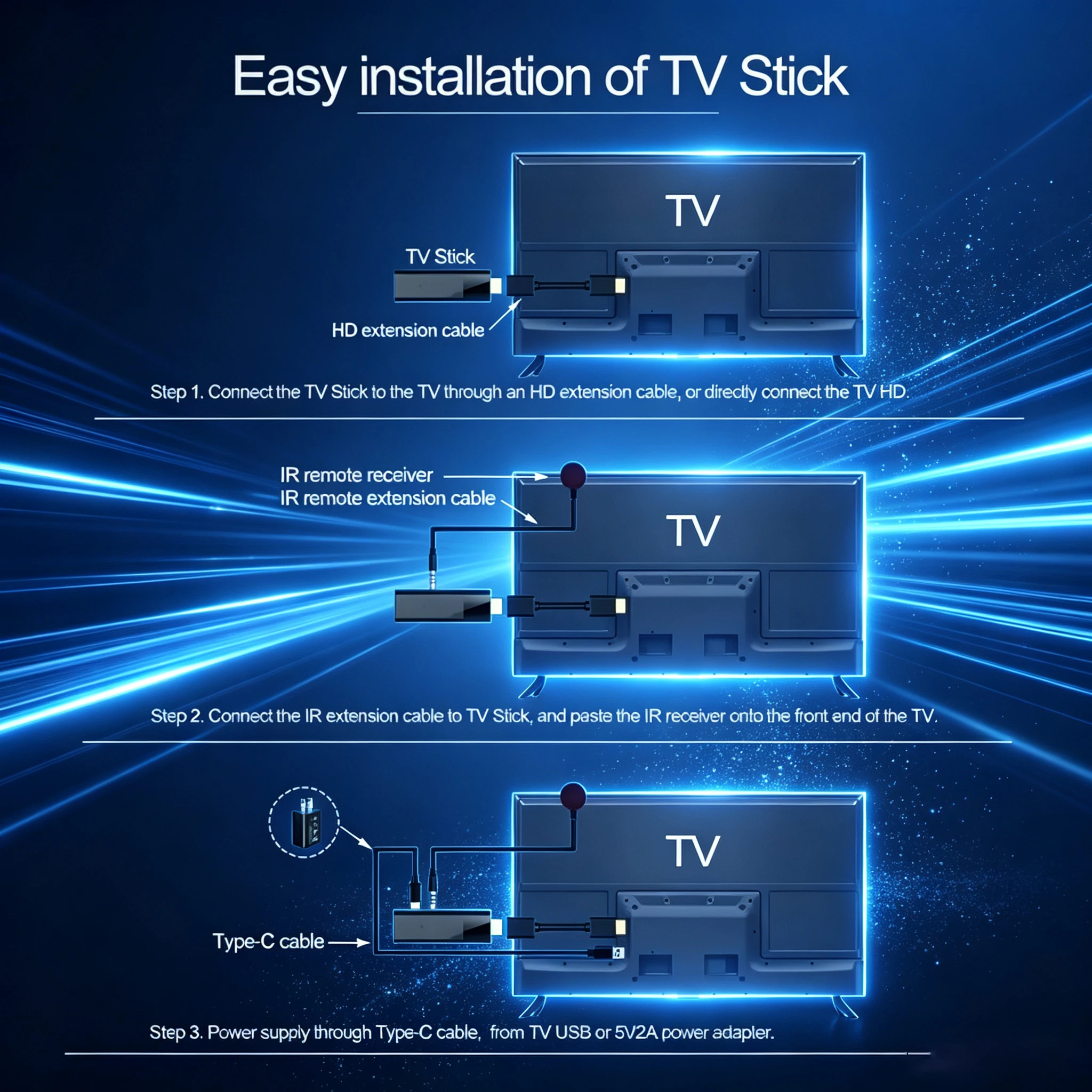 Android 16 TV Stick Allwinner H313 8GB+256GB Bluetooth 6.0 Player Google Assistant Wifi 5G 8K Smart TV Box Very Fast Set Top Box view 6