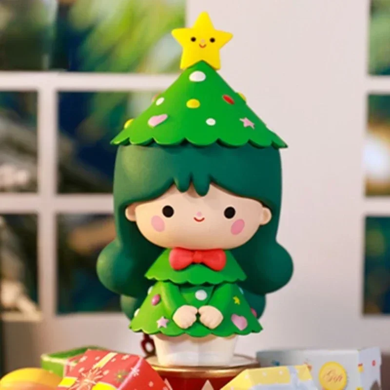 MOMIJI Doll Santa Christmas Figurine Kawaii Doll Cute Figurines Collection Toy Girl Birthday Gift Designer Art Decoration