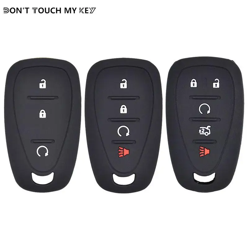 For Chevrolet Cruze Malibu Spark Sonic Impala Equinox Volt Trax Traverse Camaro Remote Fob Shell Cover Silicone Car Key Case