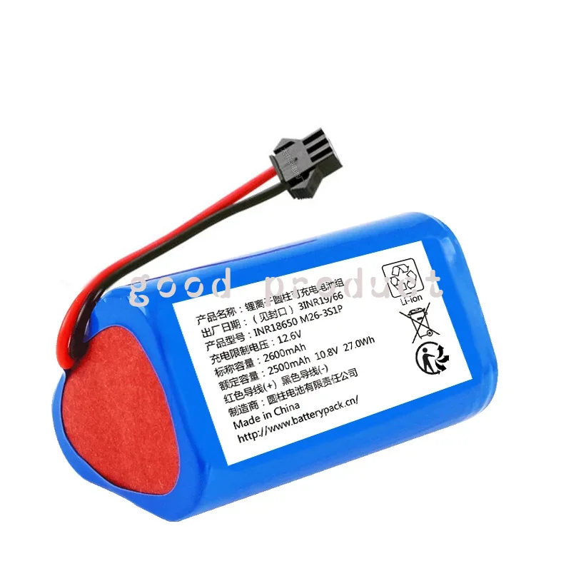 

For 1Pce INR18650 M26-3S1P 2500mAh 10.8v Lithium Battery