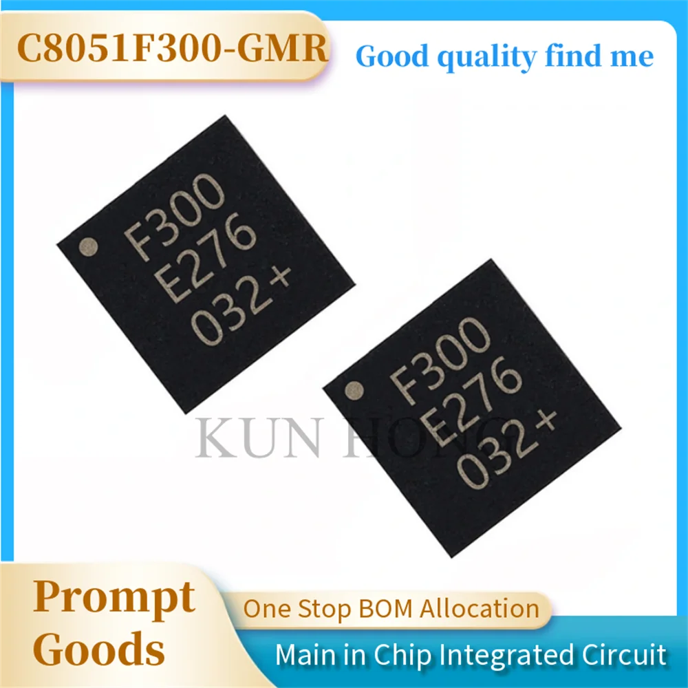 1PCS/lot New OriginaI C8051F300-GMR C8051F300 SMD QFN-11 brand-new 8-bit microcontroller chip