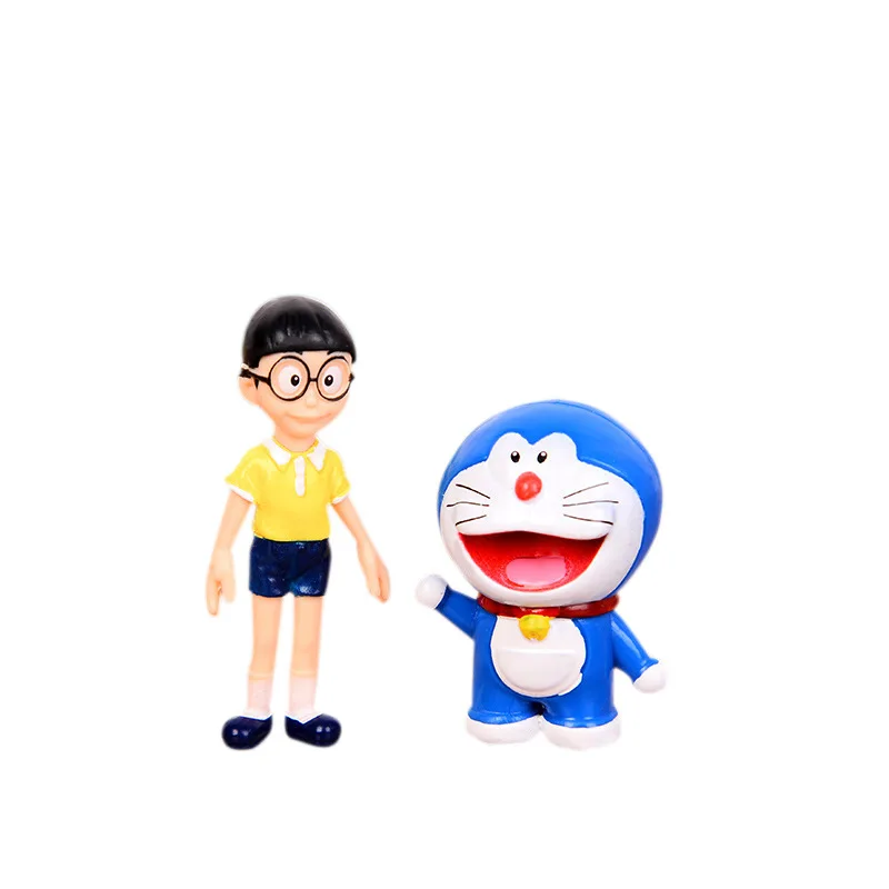 5 pezzi Doraemon Action Figure Toy Anime Mini bambole in PVC Collezione Modello Ornamenti Cartoon Cake Topper Decorazione Figurine Regali
