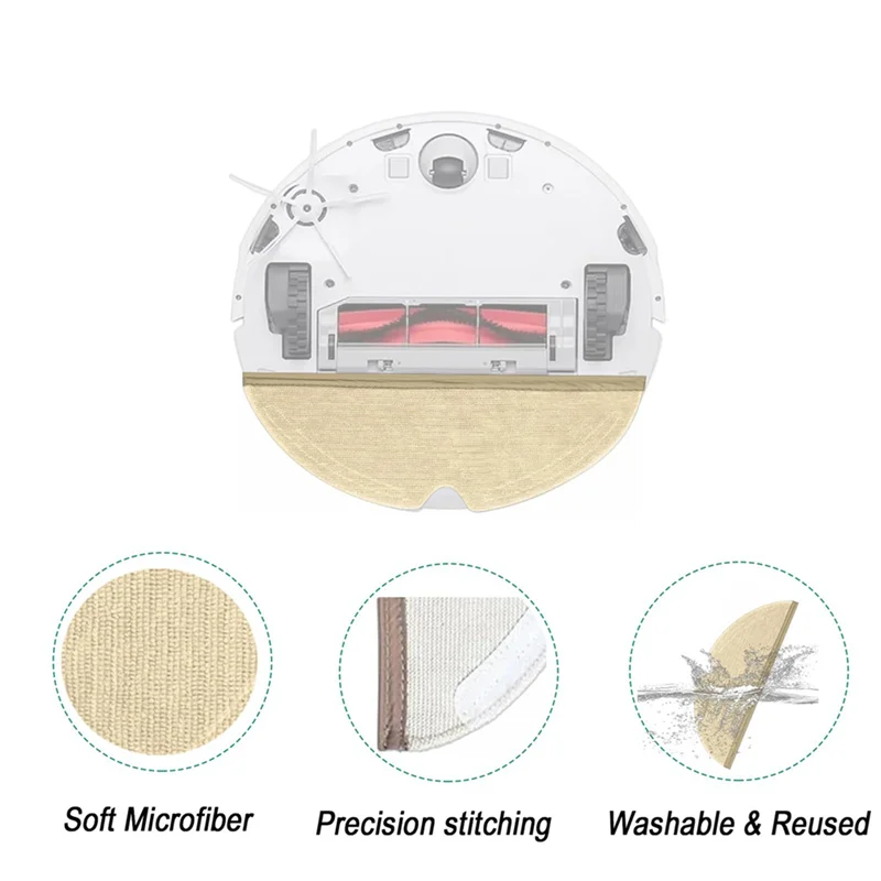 Roborock Q5 Pro/Q8 Max/Q8 Max+/Q7/Q7+/Q7 Max/Q7 MAX+/S5/S50/S51/S55/S5 MAX 로봇 진공 청소기용 AB47-20PCS 걸레 패드