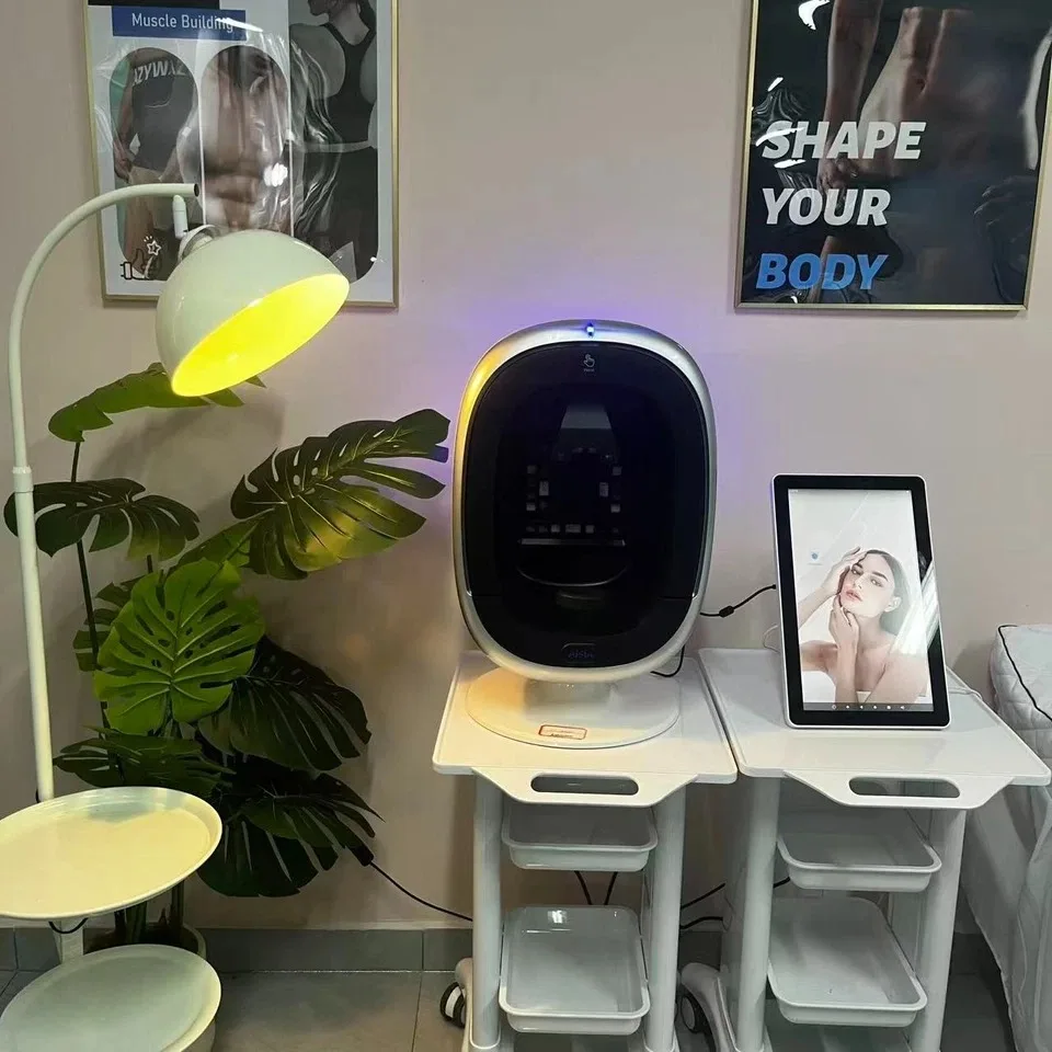 Analisador de pele portátil AI inteligente para detecção e análise de pele facial