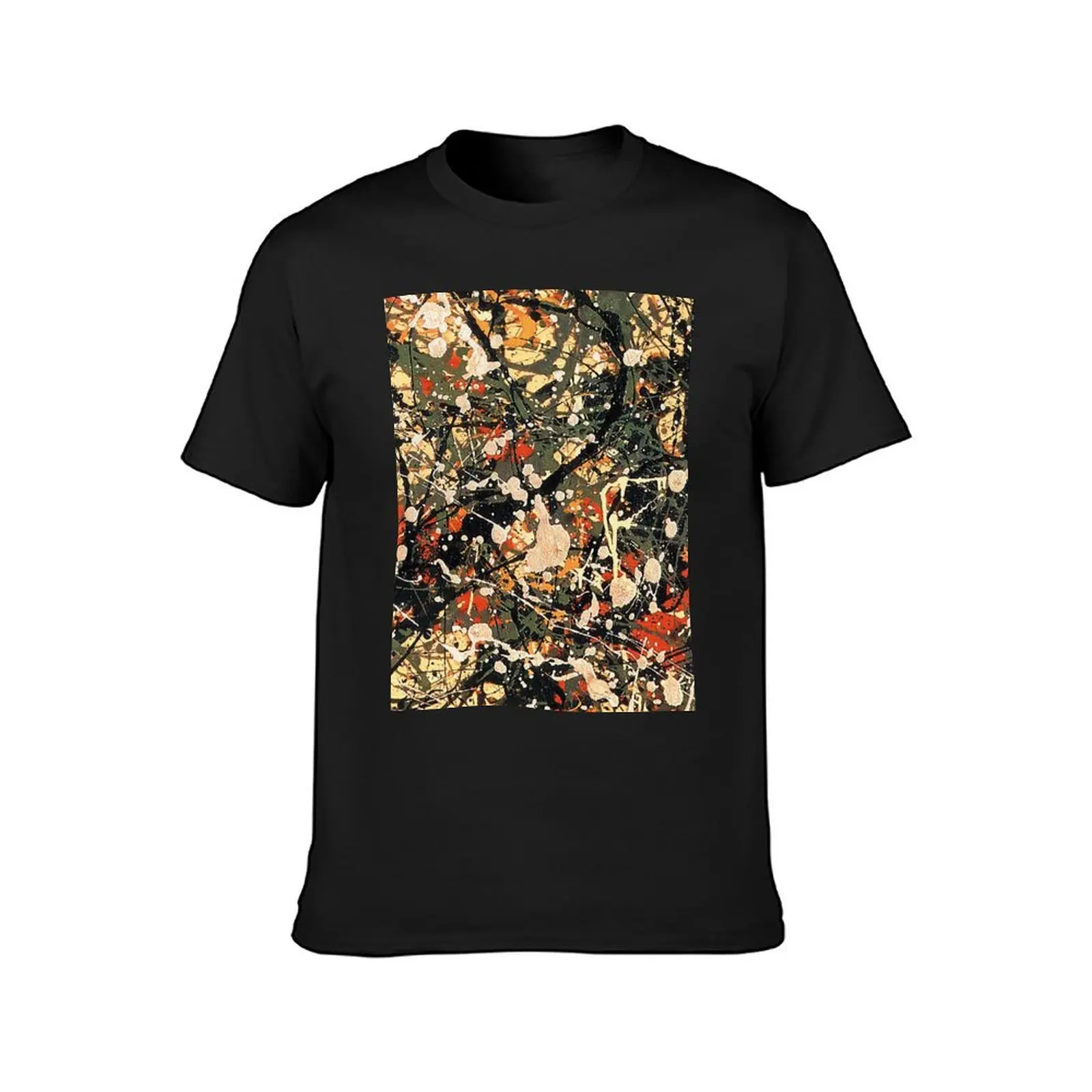 Jackson Pollock T-Shirt graphic t shirt vintage vintage clothes baggy shirts Aesthetic clothing mens cotton t shirts