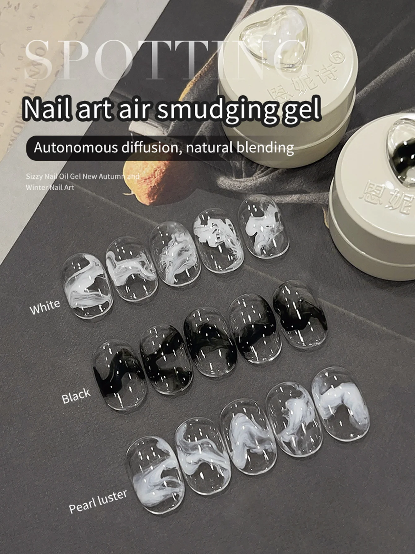 5 جرام تزهر جل واضح الأشعة فوق البنفسجية Led زهر الأظافر هلام البولندية لنشر تأثير الرخام الحجر الطبيعي المائية الأزهار الطباعة