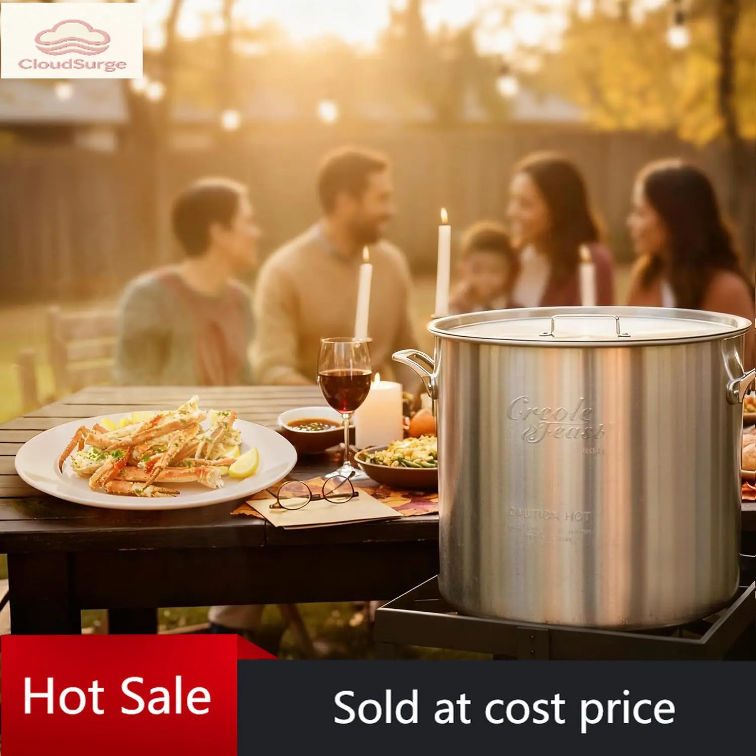 

.Activity limited-time priceSBK1001 100 Qt Seafood Boiling Kit with Strainer, Outdoor Seafood Boil Pot and Basket with 100,000 B