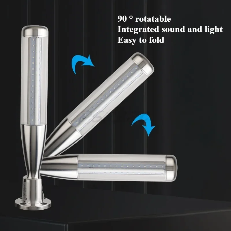 LED Tricolor Baseball Signal Light Machining Center Machine Warning 24V Sound and Light Alarm Multi-layer Indicator Light