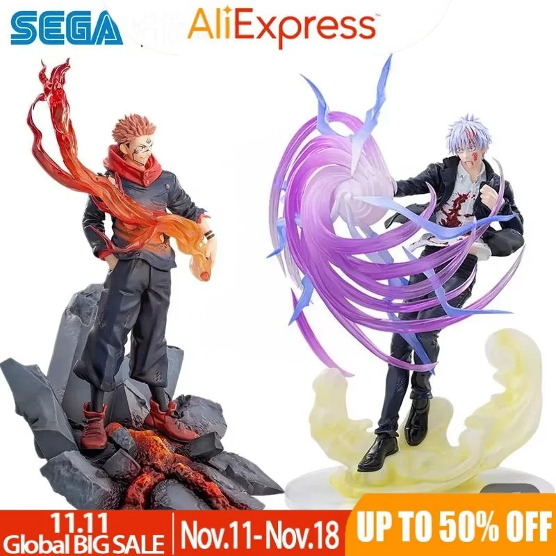 In Stock Jujutsu Kaisen Sega Sega Satoru Gojo Virtual Fu Ryomen Sukuna Domain Opening Anime Action Figure Pvc Model Kids Toys