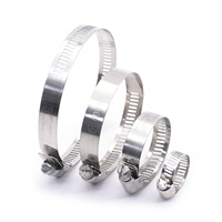 1PCS High Quality Screw Worm Drive Hose Clamp 6-12 13-19 51 57 63 76 83 89 101mm Pipes Clip 304 Stainless Steel