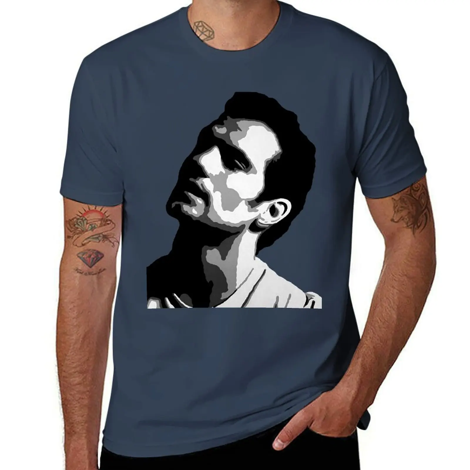 

Henry Cavill Black and White Portrait T-Shirt cotton t shirt pack man t shirts for men T-Shirt