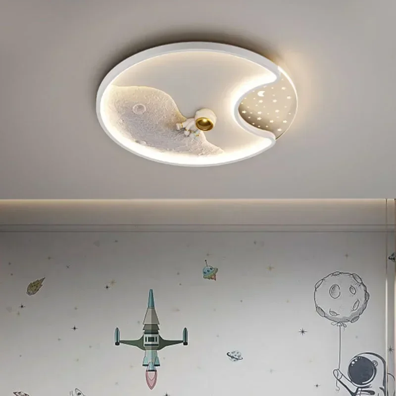

Astronaut Led Ceiling Lamp Luminaire Modern Children kids Boy Bedroom Light Surface Mounted led ceiling light