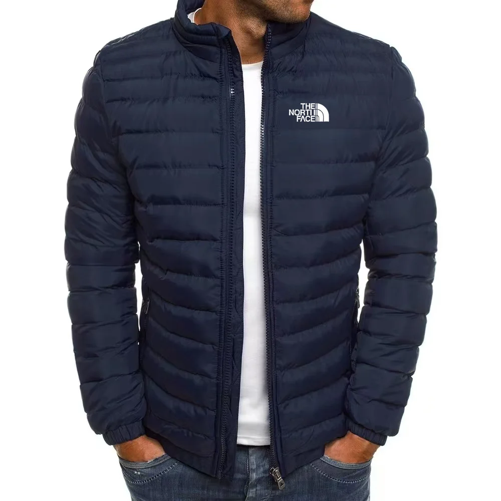 سترة منتفخة قصيرة للرجال 2025 سترة خفيفة غير رسمية موضة الشتاء S-3XL - ملابس خارجية عصرية للرجال