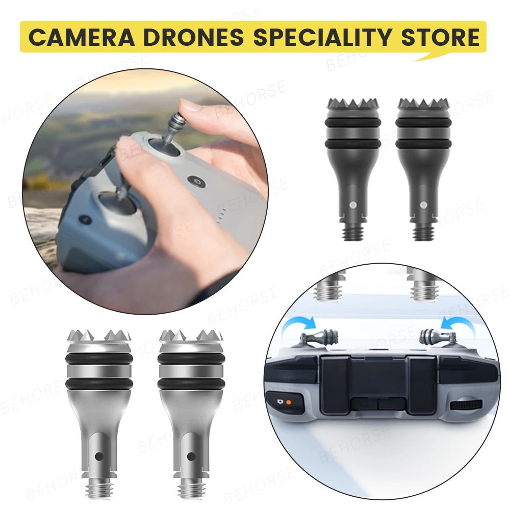 عصا تحكم معدنية قابلة للطي لـ DJI RC-N1/RC-N1C/RC N2/RC N3/RM500 عصا تحكم للتخزين المحمولة لملحقات DJI Flip/NEO/Air 3S