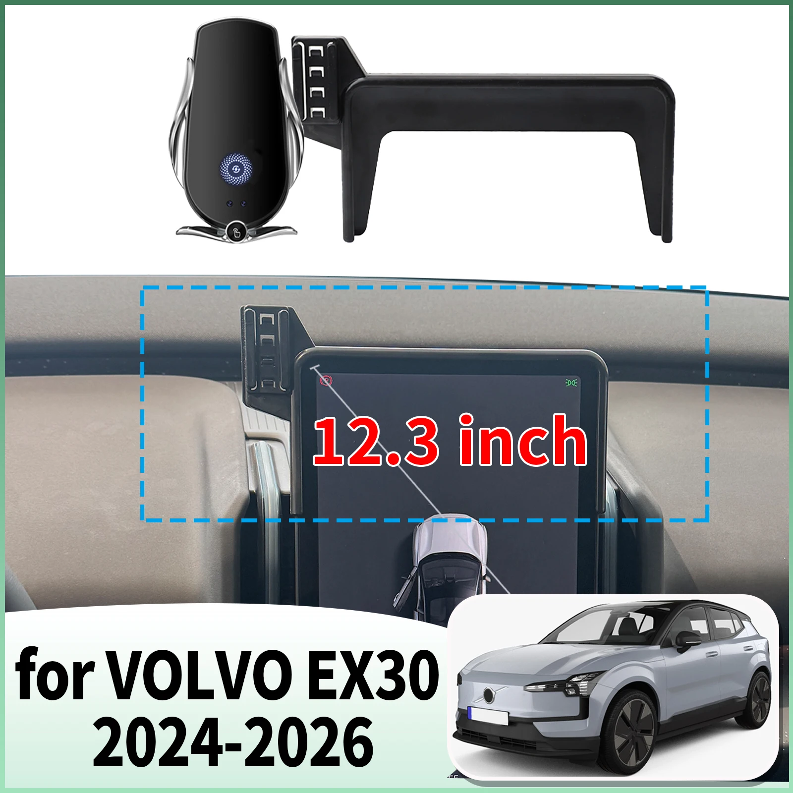 

fit for VOLVO EX30 2024 2025 2026 ​​Specific Dashboard Navigation Phone Holder Mount Design Car​​ accessoires