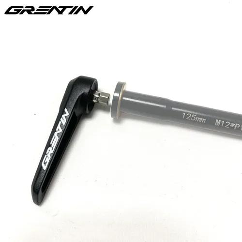 Imagen 2 del producto Palanca extraíble de eje pasante con llave hexagonal de 6mm, Compatible con ejes pasantes enchufables con herramienta de llave hexagonal Allen de eje pasante de bicicleta de 6mm
