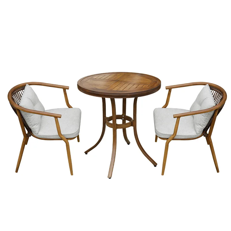 

Outdoor table and chair combination courtyard garden open-air combination rattan
