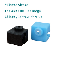 5pcs E3D Heated Block Silicone Sock For ANYCUBIC I3 Mega Chiron Kobra/ Kobra Go Heating Block Silicone Sleeve Warm Keeping Cover