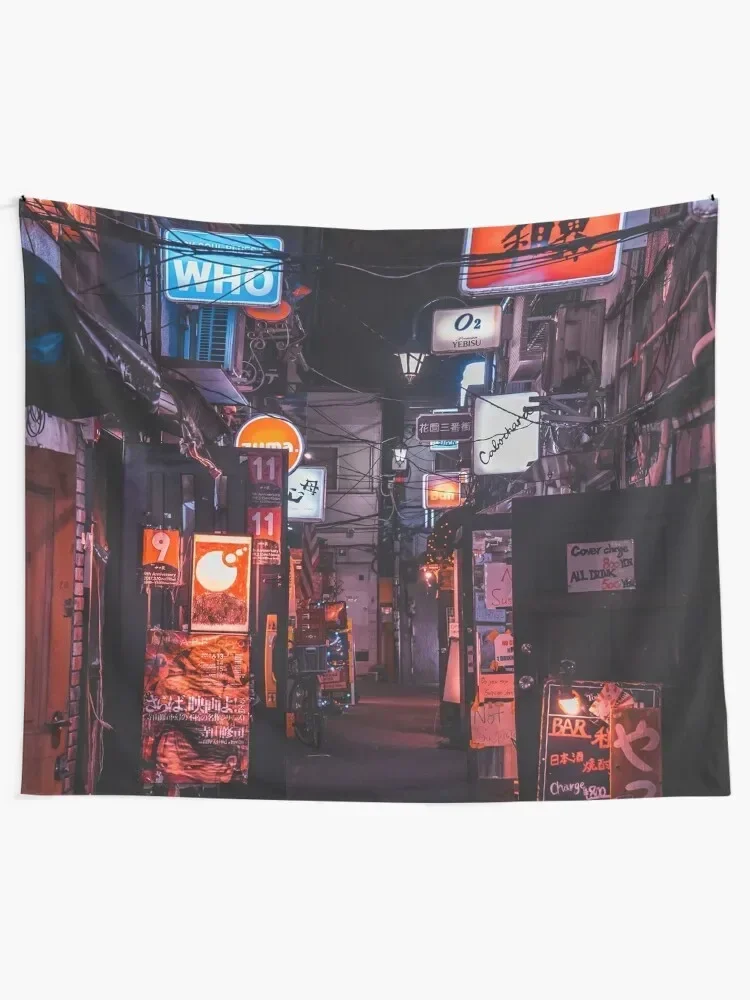 Golden Gai Tokyo Bar Crawl Tapestry Room Decorations Aesthetics Decor For Bedroom Tapestry